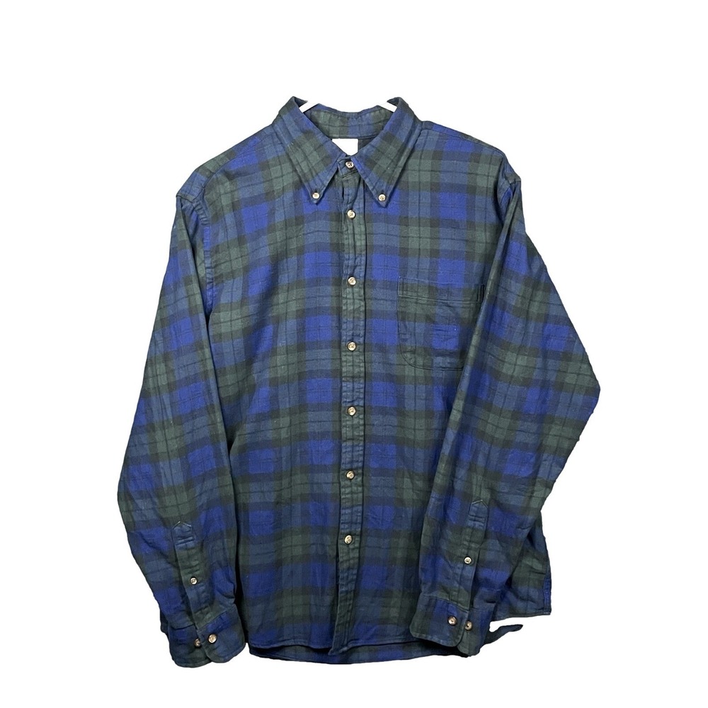 Brooks Brothers Men's Long Sleeve Button Down Flannel Size‎ Large Outdoors